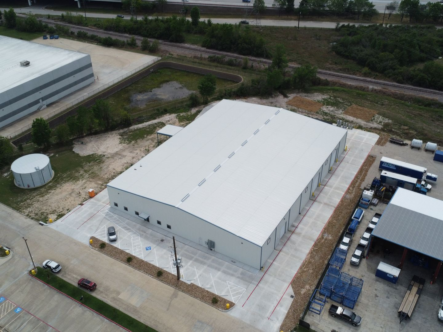 Generon IGS Industrial Facility warehouse and office complex in North Houston, Texas.
